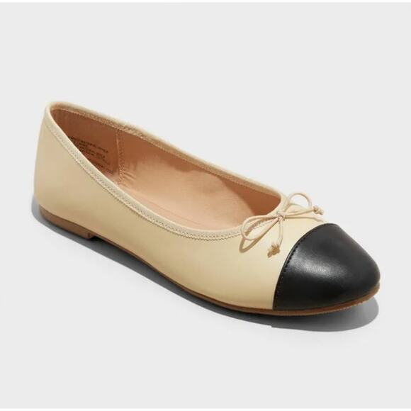 A New Day Women's Tan Jennie Classic Ballet Flats Size 8 - Picture 1 of 7